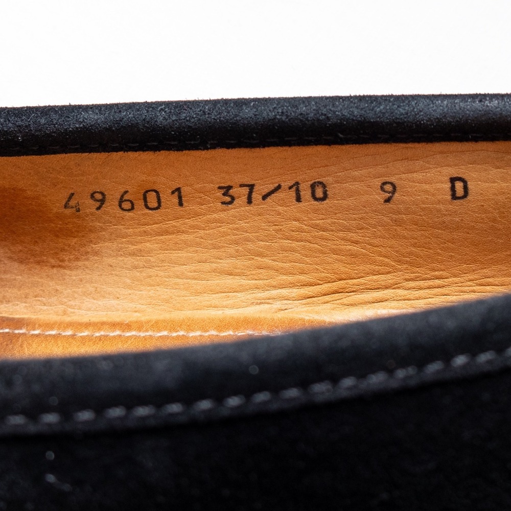 Allen Edmonds Lucca Italy Black Suede Leather Horsebit Loafer Shoe US 9 D / UK 8 - Picture 9 of 12